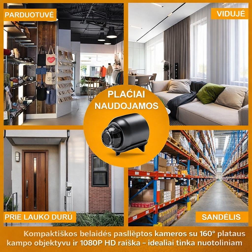 ClearFix™ - Belaidė paslėpta kamera,su nuotolinio stebėjimo funkcija.