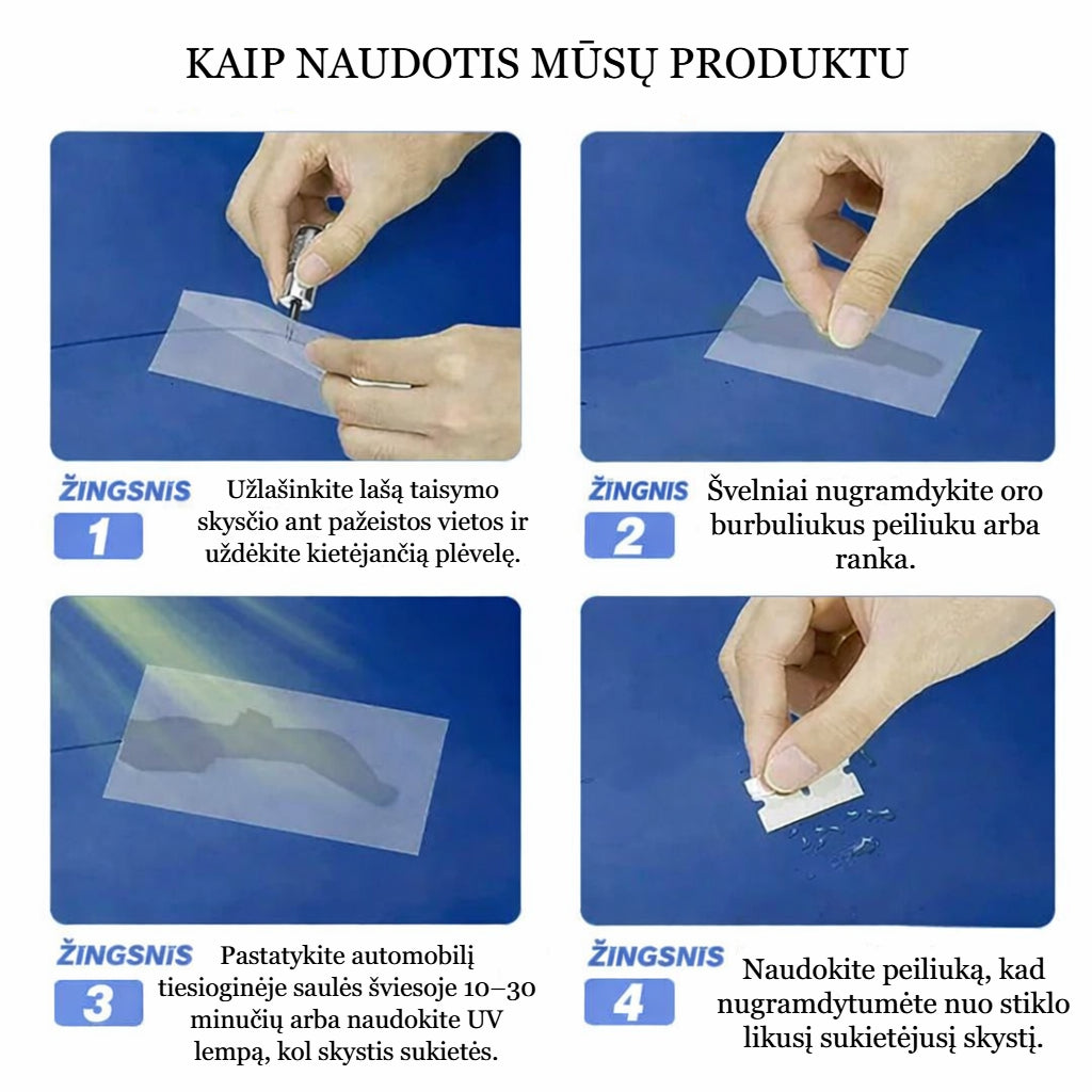 ClearFix™ - Automobilio stiklo nano remonto skystis